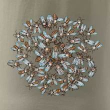 Včelia rodinka kruh (Pecka Design)