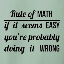 Rule of math