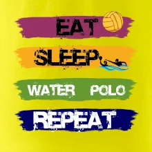 Eat sleep watter polo farebné