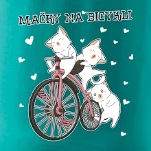 Mačky na bicykli