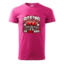 Boxerské rukavice v ringu eat sleep repeat