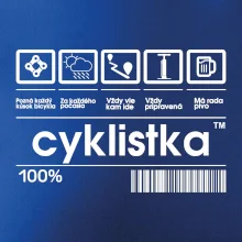 Čiarový kód - cyklistka