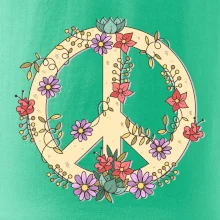 Peace symbol pieskový