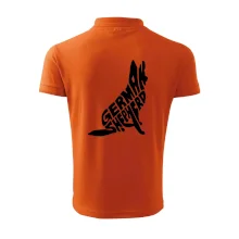 Nemecký ovčiak sediaci napis