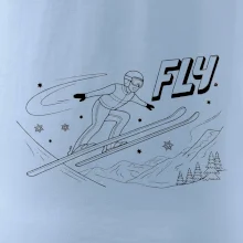 Skokan na lyžiach čierny obrázok FLY