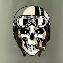 Motorkárska helma a cigara