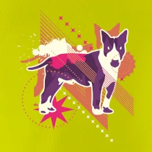 Pes abstraktný fialový