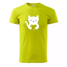 Mačka drží srdce Mačka drží srdce