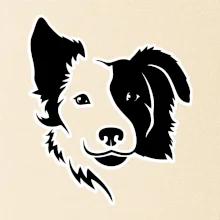 Border kólia obrys hlavy