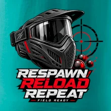 Paintballová maska – Respawn, Reload, Repeat