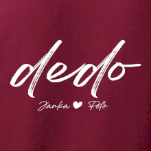 Dedo - tričko menami detí písacie písmo