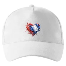 Srdce rozprsknuté - Slovenské farby Srdce rozprsknuté - Slovenské farby
