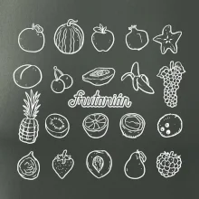 Frutarián ovocie vo štvorci