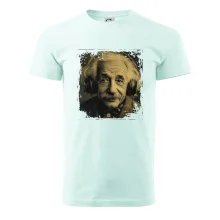 Albert Einstein so slúchadlami