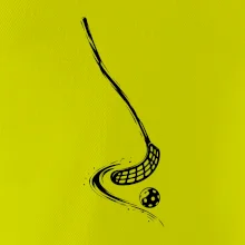 Minimalistická florbalka s míčkem