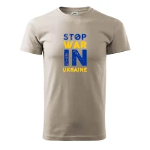 Farebný nápis Stop war in ukraine Farebný nápis Stop war in ukraine