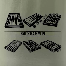 Backgammon čierny set