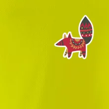 Folklór na prsníku líška