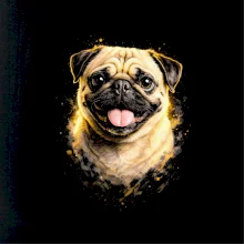 Obrázok poltón Mops