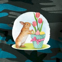 Veľkonočný zajačik tulipány