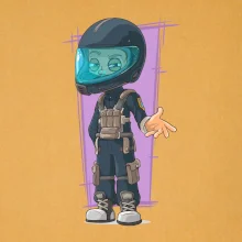 Vesmírny vojak fialový