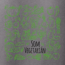 Som vegetarián - zelenina vo štvorci