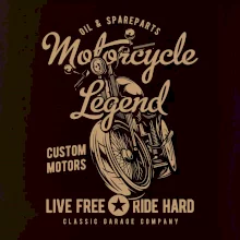 Motorcycle Legend Live free Ride hard