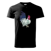 Kohút kreslený biely Kohút kreslený biely