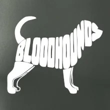 Bloodhound nápis v tele
