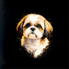 Obrázok poltón Shih-tzu