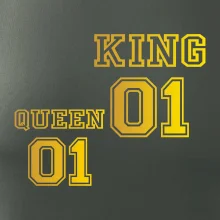 King - Queen - 01 dres - zlatá potlač