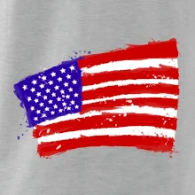 Americká vlajka ohnutá