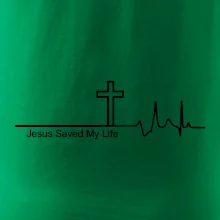 Jesus Saved My Life kríž ekg