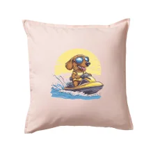 Jazvečík na vodnom skútri