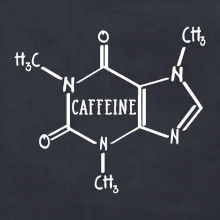 Caffeine molekuly Caffeine molekuly