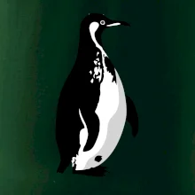 Tučniak čiernobiely z boku