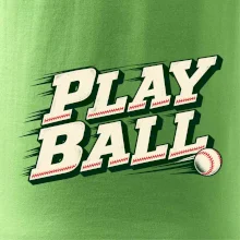 Play ball retro sportovní nápis