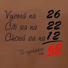 Vyzerá, cíti sa, chová sa - 60 rokov