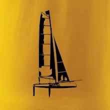 Katamarán z boku Katamarán z boku