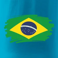 Brazília vlajka štetkou