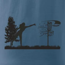 Disc golf - žena čierny obrázok Disc golf - žena čierny obrázok