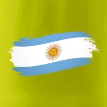 Argentína vlajka obhrýzaná Argentína vlajka obhrýzaná