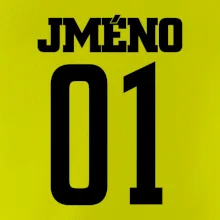 Futbalový dres - vlastné meno a číslo