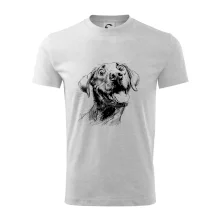 Čiernobiela karikatúra Labrador svetlý