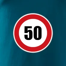 Dopravná značka - obmedzenie rýchlosti 50