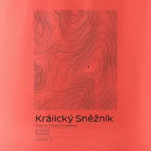 Králický Sněžník - vrstevnice v obdĺžniku