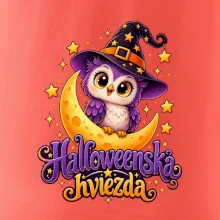 Halloweenska hviezda - sovička na mesiaci