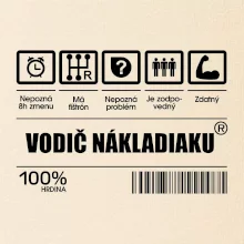 Čiarový kód - Vodič nákladiaku Čiarový kód - Vodič nákladiaku