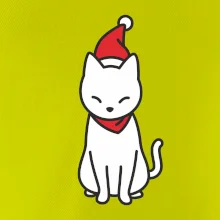 Vianočná mačka sediaca