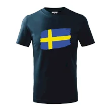 Švédsko vlajka štetkou